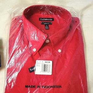 Long sleeve red men's shirt